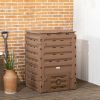 Outdoor Compost Bin, 120 Gallon (450L) Brown