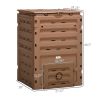 Outdoor Compost Bin, 120 Gallon (450L) Brown