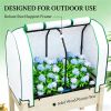 Greenhouse, outdoor flowerpot box, elevated planting bed, natural wood