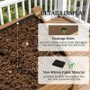 Elevated bed, planting box, brown