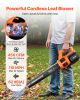 VEVOR Cordless Leaf Blower, 20V 2.0Ah Battery, Fast Charging & Quiet Operation, 2 Speed Control