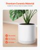 VEVOR Plant Pot, 12-Inch Large Cylinder Ceramic
