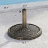 Heavy Duty Patio Umbrella Holder Retro Lotus Flower