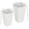 Outsunny Outdoor Planter Set 2-Pack White