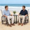 Sliding lounge chair set of two, lounge chair, outdoor chair, courtyard chair, beige
