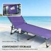 Outdoor lounge chair, sun chair, courtyard chair, Purple