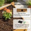 Elevated bed, planting box, sand