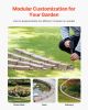 VEVOR Faux Stone Landscape Edging, 46.4 x 2.2 in Realistic Lawn Edging, Flexible Brick-Sized Garden Edging Border with Anchoring Spikes