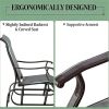 Outdoor Gliding Chair, Terrace Chair, Garden Chair, Armchair, Gray