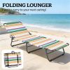 Folding lounger, multi-colored