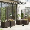 Plastic flowerpot box, elevated garden bed