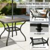 Square dining table, outdoor dining table, terrace table, garden table, gray (table only)
