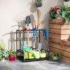Outsunny 3-Tier Yard Tool Storage Rack