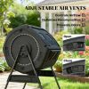 Outdoor composting bin black