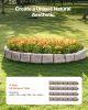 Fake Stone Landscape Edging 46.8x3.9 in Lawn Edging Border Fade-Resistant No Dig
