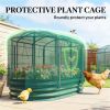 Elevated planting box, green
