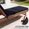 Outdoor lounge chair cushion 2-piece set, cushion, Navy Blue
