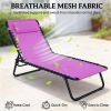 Folding lounge chair, sun chair, outdoor lounge chair, purple