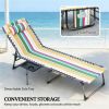 Folding lounger, multi-colored
