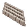 VEVOR Faux Stone Landscape Edging, 46.8 x 3.9 in Realistic Lawn Edging, Flexible Brick-Sized Garden Edging Border with Anchoring Spikes