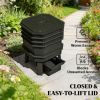 Composting bin, worm, black