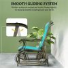 Outdoor Gliding Chair, Terrace Chair, Garden Chair, Armchair, Blue