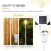 77" Aluminum Outdoor Vintage Street Lamp, Solar