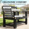 Double seat glider black