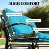 Outdoor chairs, gliding chairs, terrace chairs, rocking chairs, blue