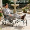 Terrace gliding chair, seat, lounge chair, suitable for porch, garden, backyard, seat, brown