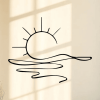 "Minimalist Sunrise Wall Art – Modern Metal Iron Wall Decor, Abstract Sun Line Design for Home | Elegant Housewarming & Wedding Gift