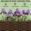 Flower pot, elevated garden bed, plant rack, brown