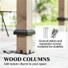 Pavilions, canopies, sunshades, light walnut wood