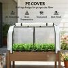 Elevated bed, planting box, brown
