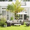 Outdoor String Light Poles 10FT Steel Stand for Patio Deck 4 Pack