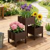 Plastic flower pots, elevated garden beds, flower pot boxes