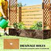 Wooden flowerpot box, plant rack, climbing flower rack, elevated garden bed