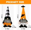 2 Pack Halloween Gnomes Plush Decor