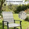 Terrace Chair, Gliding Chair, Set of Two, Outdoor Chair, Armchair, Courtyard Chair, Yellow