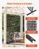 VEVOR Metal Privacy Screen, 47" W x 76" H, Outdoor Privacy Screens 3-Panel, Freestanding Outdoor Divider with Stand