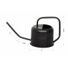 0.37 Gallon Metal Watering Can, Black