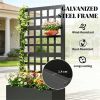 Elevated garden bed, planting box, plant rack, black