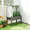 Outdoor planting box, dark gray, suitable for fruits, vegetables, and flowers