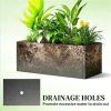 Metal flower pot, garden bed