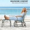 Gliding chair, gray seat, lounge chair, sun chair