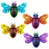 1pc/4pcs, Metal Colorful Bee Wall Decor