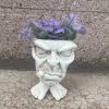 Resin Planter Face Statue Vase