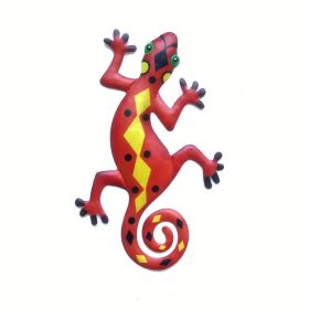 Metal Gecko Wall Art Decor (Style: Model F)