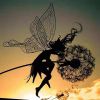 Dandelion Figurine Statue Steel