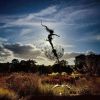 Dandelion Figurine Statue Steel